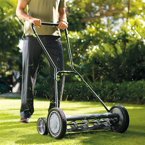 It features a galvanized steel bottom and adjustable attached hooks. . Earthwise reel mower